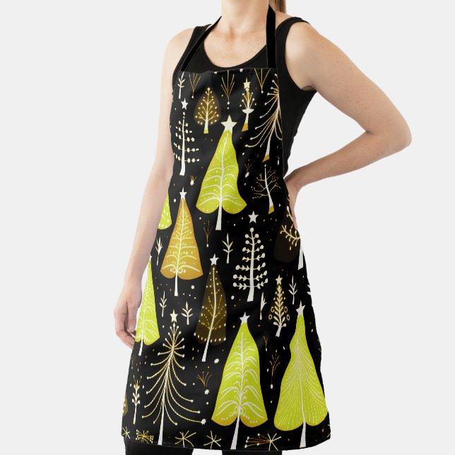 Christmas Tree Pattern Apron (Insitu)