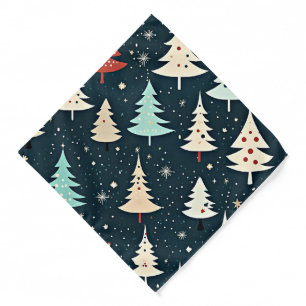 Christmas tree pattern bandana