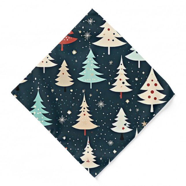 Christmas tree pattern bandana (Front)