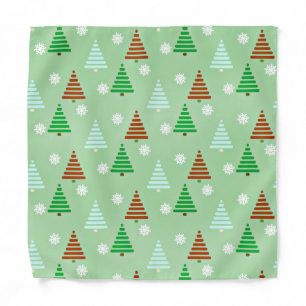 Christmas Tree Pattern Bandana