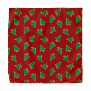 Christmas Tree Pattern Bandana
