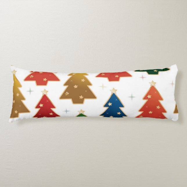 Christmas tree pattern body pillow (Front)