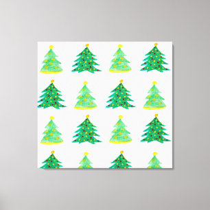 Christmas Tree Pattern Canvas Print