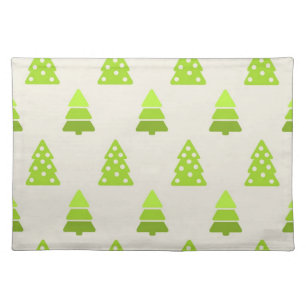 Christmas tree pattern cloth placemat