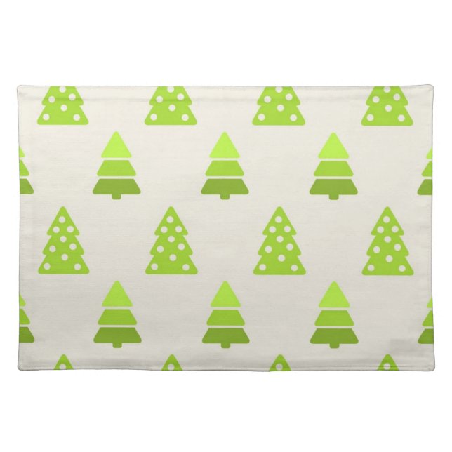 Christmas tree pattern cloth placemat (Front)