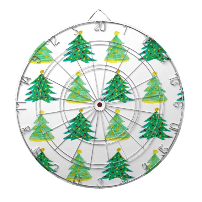 Christmas Tree Pattern Dart Board (Front)