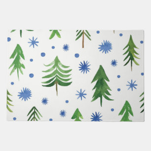 Christmas tree pattern doormat