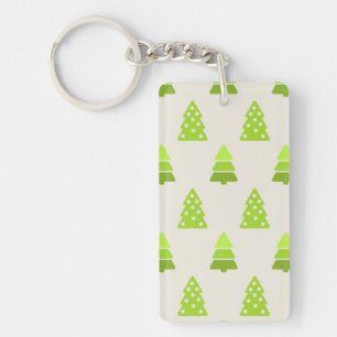 Christmas tree pattern keychain