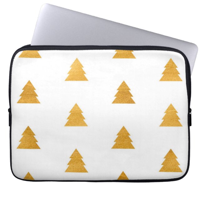 Christmas tree pattern laptop sleeve (Front)