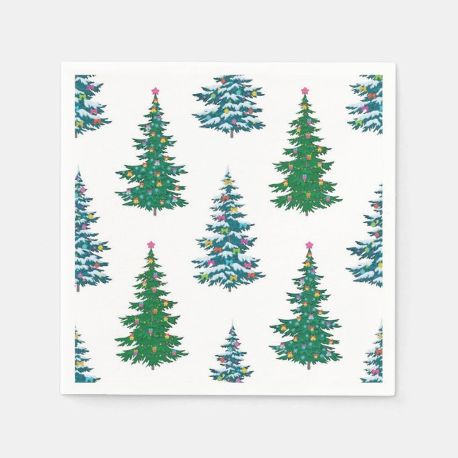 Christmas tree pattern napkins (Front)