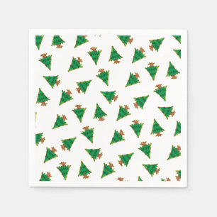 Christmas Tree Pattern Napkins