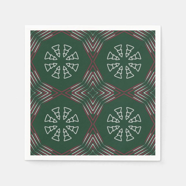 Christmas Tree Pattern Napkins (Front)
