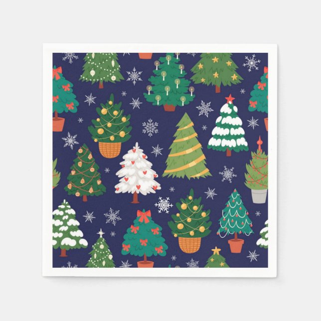 Christmas tree pattern napkins (Front)
