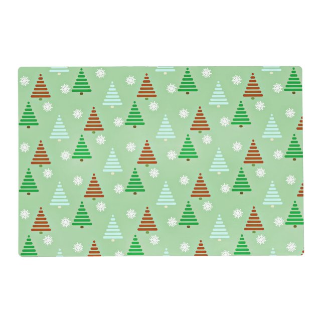 Christmas Tree Pattern Placemat (Front)