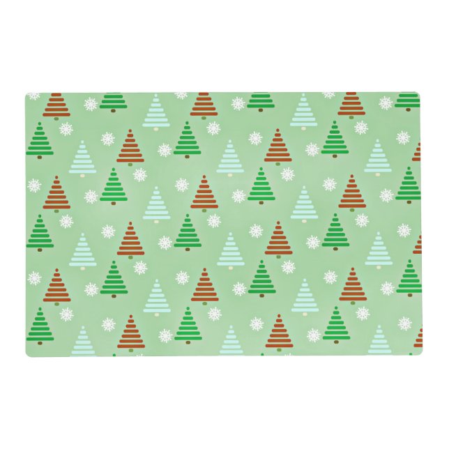 Christmas Tree Pattern Placemat (Front)