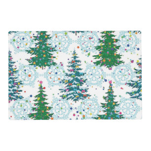 Christmas tree pattern placemat