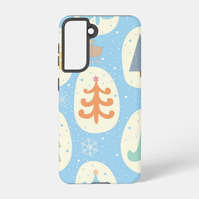 Christmas tree pattern samsung galaxy case (Back)