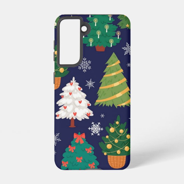 Christmas tree pattern samsung galaxy case (Back)