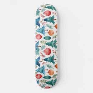 Christmas Tree Pattern Skateboard