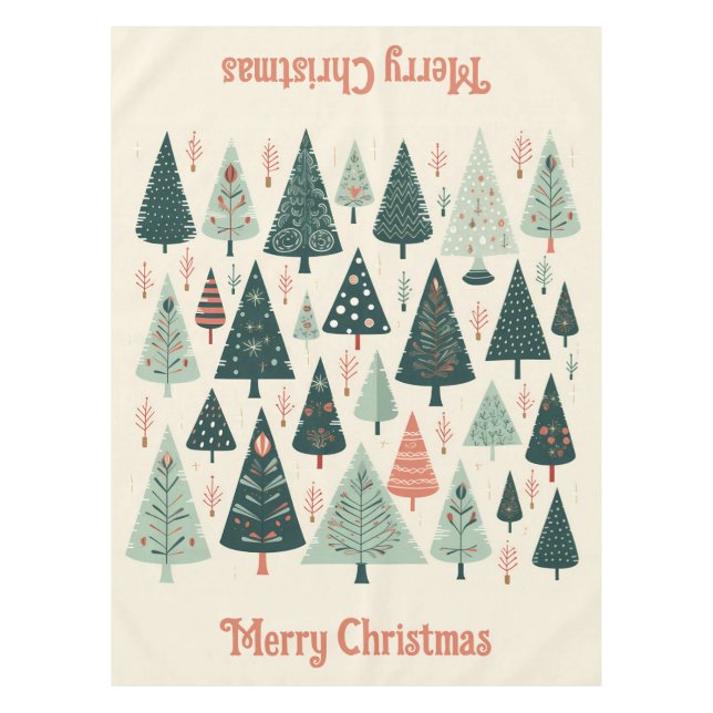 Christmas Tree Pattern Tablecloth (Front)