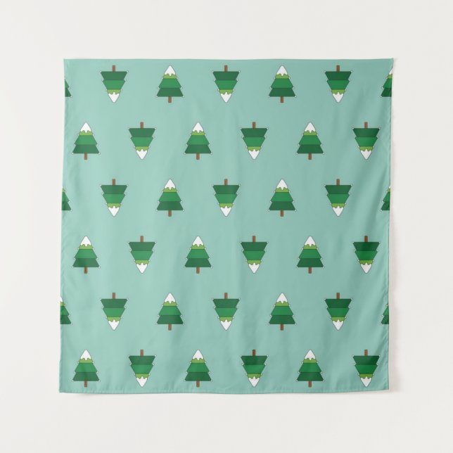 Christmas tree pattern tapestry (Front)