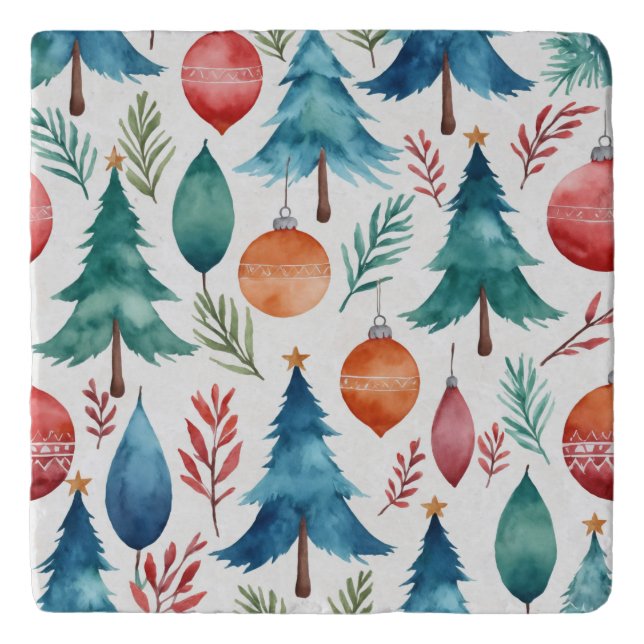Christmas Tree Pattern Trivet (Front)