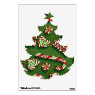 Christmas Tree Pattern wall decal