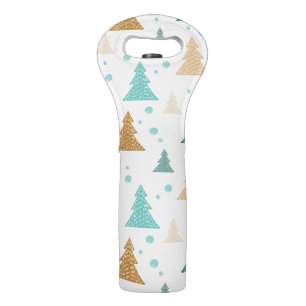 Christmas tree pattern wine bag