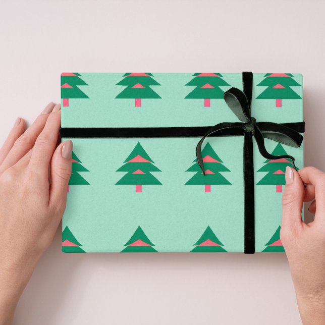 Christmas tree pattern winter wrapping paper (Creator Uploaded)