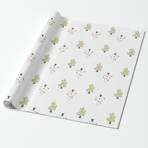 Christmas Tree Pattern Wrapping Paper