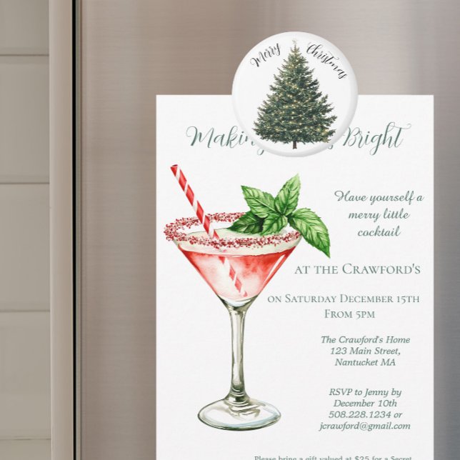 Christmas Tree Personalized  Magnet (Christmas Tree Magnet)