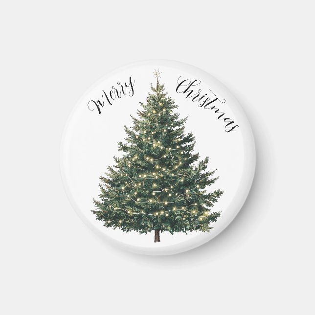 Christmas Tree Personalized  Magnet (Front)