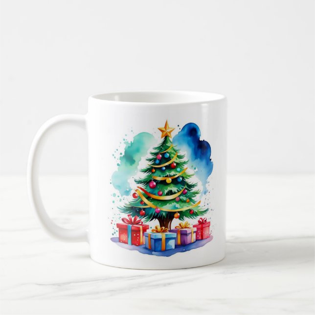 Christmas Tree Personalized Mug (Left)