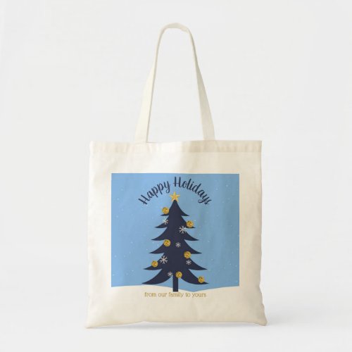 Christmas Tree Personalized Tote Bag