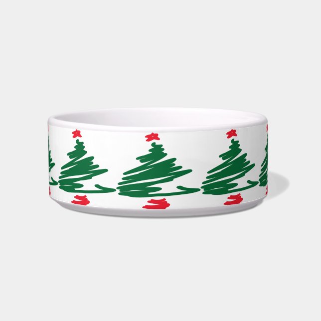 Christmas Tree Pet Bowl (Front)