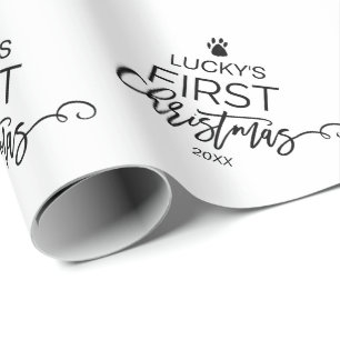 Christmas Tree Pet's First Christmas Wrapping Paper