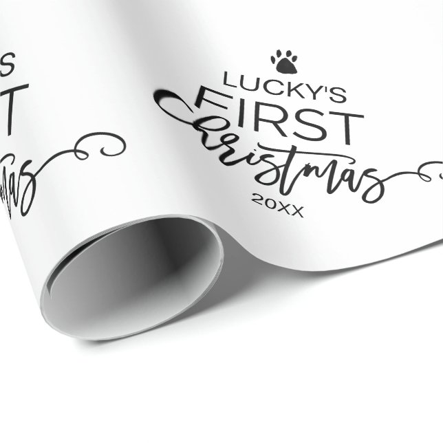 Christmas Tree Pet's First Christmas Wrapping Paper (Roll Corner)