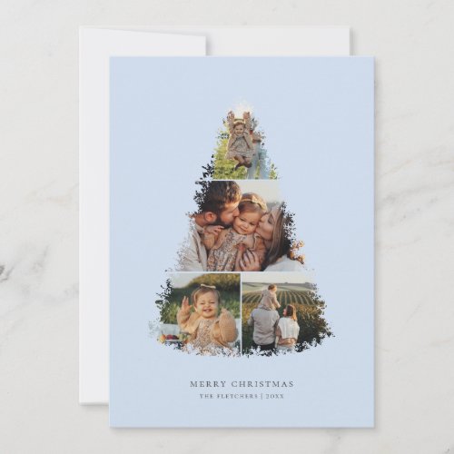 Christmas Tree Photo Collage Holiday Card