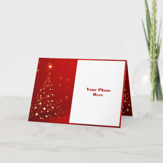 Christmas Tree Photo Frame Holiday Card