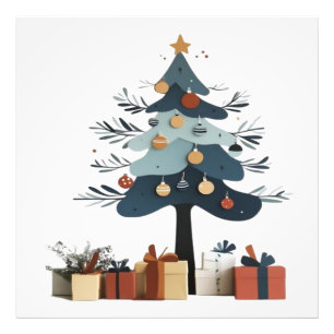 Christmas tree photo print