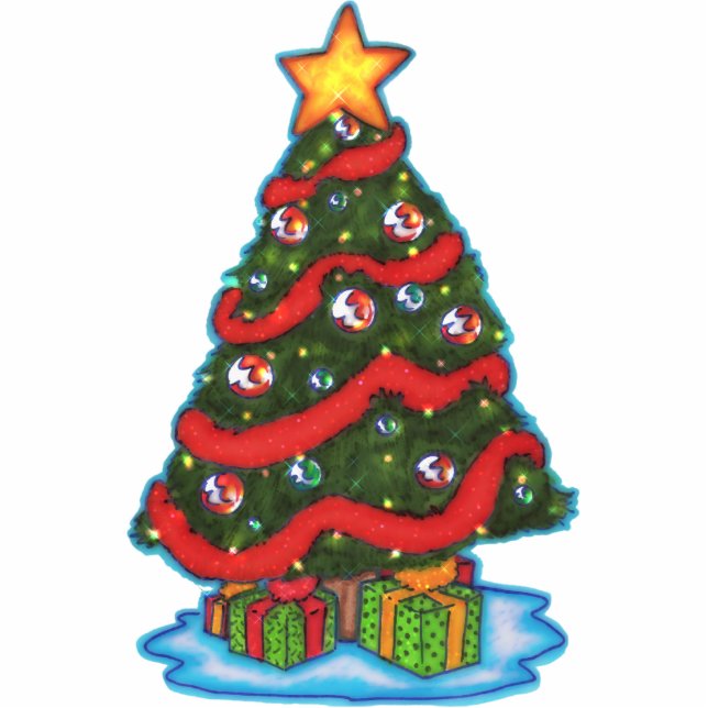 Christmas Tree "Photo Sculpture" Cutout (Front)