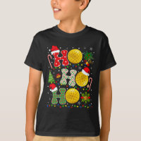 Christmas Tree Pickleball Ho Ho Ho Santa Lights Xm