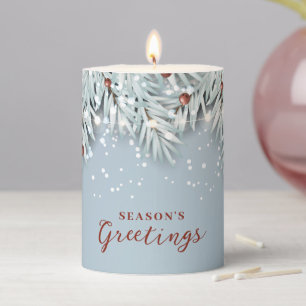 Christmas Tree Pillar Candle