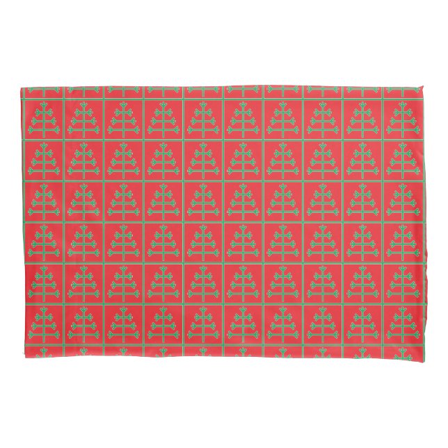 Christmas tree pillow case (Front)
