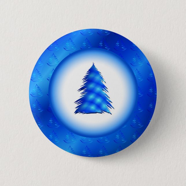 Christmas Tree Pinback Button (Front)