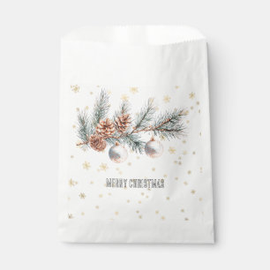 Christmas Tree Pine Cones Ornaments Favor Bag