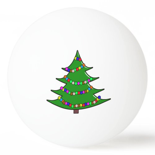 Christmas Tree Ping-Pong Ball