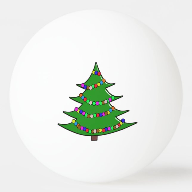 Christmas Tree Ping-Pong Ball (Back)