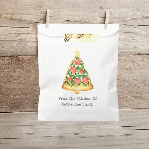 Christmas Tree Pizza Slice From The Kitchen Of Favor Bag
