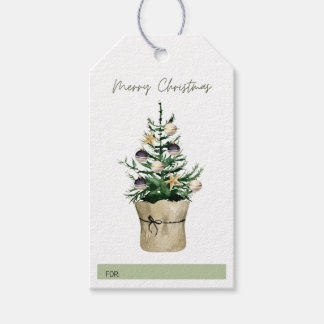 Christmas Tree Plant Gift Tag